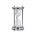Ver imagem 1 de Ampulheta Metal Vidro Areia Decorativa Grande 25cm 5MINUTOS