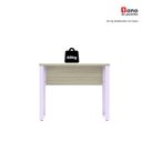 Ver mais imagens de Escrivaninha Mesa Escritório PE25 90cm Castanheira e Lilas Cinza