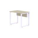 Ver imagem 6 de Escrivaninha Mesa Escritório PE25 90cm Castanheira e Lilas Cinza