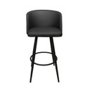 Ver imagem 2 de Banqueta Alta de Cozinha Com encosto Kit 2 Debora Sintético Preto d03 - d'rossi