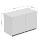 Ver imagem 4 de Armário Aéreo Lavanderia 2 Portas Branco - Pnr Móveis