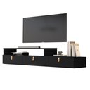 Ver imagem 5 de Rack Suspenso Lion 1.2m Home Decorativo Estante Tv Pequeno:black