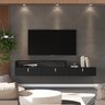 Rack Suspenso Lion 1.2m Home Decorativo Estante Tv Pequeno:black - 1