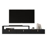 Rack Suspenso Lion 1.2m Home Decorativo Estante Tv Pequeno:black - 2