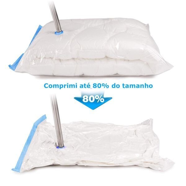 Saco Vácuo 80cm X 60cm 5peças Protetor Organizador Armazenar - 4