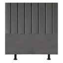 Ver imagem 1 de Cabeceira Estofada Cama Box Solteiro 90cm Alice Corino Cinza