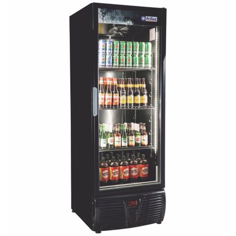Cervejeira Porta de Vidro 570 Litros Preta Frilux 110V