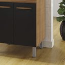 Ver imagem 2 de Balcão para Cooktop Jade 2 Portas: Savana Preto