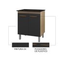 Ver imagem 6 de Balcão para Cooktop Jade 2 Portas: Savana Preto