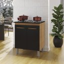 Ver imagem 1 de Balcão para Cooktop Jade 2 Portas: Savana Preto