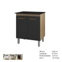 Ver imagem 5 de Balcão para Cooktop Jade 2 Portas: Savana Preto