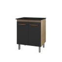 Ver imagem 3 de Balcão para Cooktop Jade 2 Portas: Savana Preto