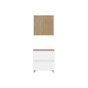 Ver imagem 1 de Kit Modulado Nesher 2 Peças Rainha CZ423 Branca/Nature