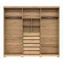 Ver imagem 4 de Guarda Roupa Casal Monarca Grande 6 Portas 100% MDF Reforçado Freijo Off White