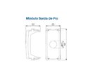 Ver imagem 3 de Kit com 2 Módulos Saída de Fio 11mm Preto Composé – Weg