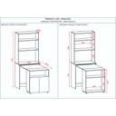 Ver imagem 5 de Armario com Mesa Canto do Café Multifunção Due Kits Paraná Cor:preto