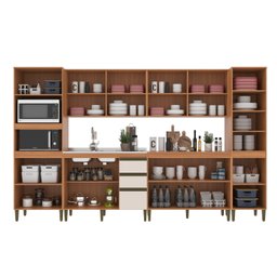 Cozinha Completa 6 Peças com Torre Quente e Paneleiro Cecília - 6 Cozinha Completa 6 Peças com Torre Quente e Paneleiro Cecília - 6