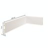 Kit Rodapé de Poliestireno 10 Barras Frisadas de 7cm x 2,40m Rende 24 Metros NFR  - 5