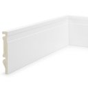 Ver imagem 1 de Kit 24m Linear Rodapé de Poliestireno 10cm x 15mm x 2,40m Frisado Nfr Branco Ruffino