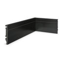 Ver imagem 1 de Kit 48m Linear Rodapé de Poliestireno 10cm x 15mm x 2,40m Frisado Nfr Preto Ruffino
