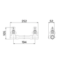 Ver imagem 2 de Base Misturador para Banheira ou Chuveiro Docolbase Rosca 3/4x22mm - Docol - 00169300