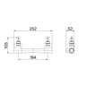 Base Misturador para Banheira ou Chuveiro Docolbase Rosca 3/4x22mm - Docol - 00169300 - 2
