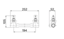 Ver imagem 2 de Base Misturador para Banheira ou Chuveiro Docolbase Rosca 3/4x22mm - Docol - 00169300