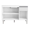 120cm Balcão Gabinete Cozinha Tatiane Branco sem Tampo Ajl - 3