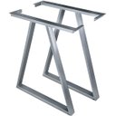 Ver imagem 1 de Base Pé de Mesa de Jantar Cozinha Sala Escritório Mirage para Tampos até 180cm x 90cm - Prata