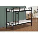 Ver imagem 1 de Beliche Tubular Ferro e Aço para Duas Pessoas Colchão 78:preto