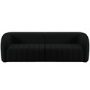 Ver imagem 4 de Kit Sofá 4 Lugares para Sala 292cm com 01 Poltrona Lazio M03 Veludo Preto - Lyam Decor