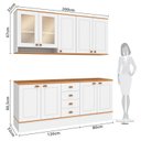 Ver imagem 3 de Cozinha Modulada Aspen com Tampo 5 Peças Branco