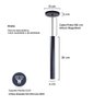 Kit 9 Pendente Tubo Preto 30 Cm+Lâmpada Led Branco Frio - 4