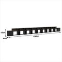 Ver imagem 3 de Conjunto de Escritório Noruega 8 Livreiro 2 Buffet e 9 Mesas 90cm - Via Nossa - Preto e Cedro