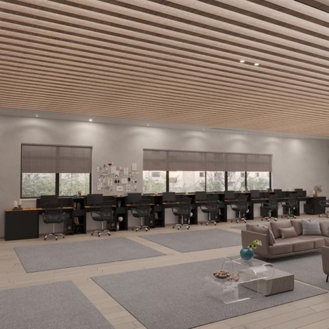 Conjunto de Escritório Noruega 8 Livreiro 2 Buffet e 9 Mesas 90cm - Via Nossa - Preto e Cedro