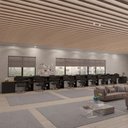 Ver imagem 1 de Conjunto de Escritório Noruega 8 Livreiro 2 Buffet e 9 Mesas 90cm - Via Nossa - Preto e Cedro