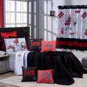 Ver imagem 7 de Kit Cobre Leito Colcha Solteiro Game Streamer Dupla Face com Almofadas Estampadas 05 Peças Cor