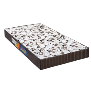 Colchao Solteiro D33 Perola Marrom Listrado 88x188x17