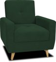 Ver imagem 1 de Poltrona Decorativa Pâmela Veludo Maserati Verde E-402