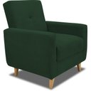 Ver imagem 2 de Poltrona Decorativa Pâmela Veludo Maserati Verde E-402