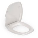 Ver imagem 3 de Kit 2 Assentos Sanitário com Softclose Thema Plus Incepa Bege/Biscuit Brilhante