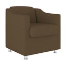 Ver imagem 5 de Kit 6 Poltronas Decorativas Tilla Consultório Recepção Sala Cor:marrom