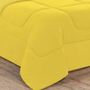 Ver imagem 2 de Kit Edredom + Jogo de Lençol Malha 100% Algodão Gran Moratta 4 Peças Solteiro - Amarelo-amarelo