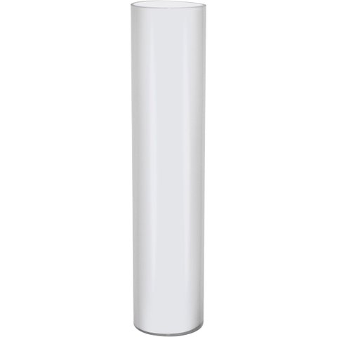 Vaso Decorativo Enfeite Casa Vidro 80x18x18cm Branco