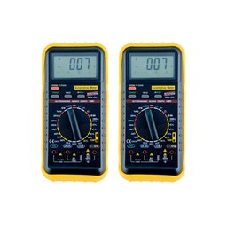Kit 2 Multímetro Automotivo Digital Corrente Tensão Continuidade Diodo Hold Garra Indutiva Mda-232 P - 1