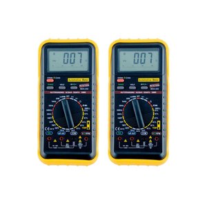 Kit 2 Multímetro Automotivo Digital Corrente Tensão Continuidade Diodo Hold Garra Indutiva Mda-232 P