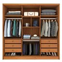 Ver imagem 4 de Guarda Roupa Casal Fortuna 6 Portas 6 Gavetas 100% Mdf:cinamomo/off