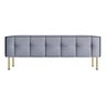 Banco Recamier Puff Zoe Versatil Luxo Zahav Estofados - 3