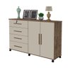 Comoda Bronze Cor:canela Off White Mizza Decor - Armário para Quarto - 1