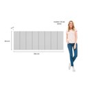 Ver imagem 5 de Cabeceira Modulada Painel para Cama Box Queen 160cm 8 Módulos Liora Branco